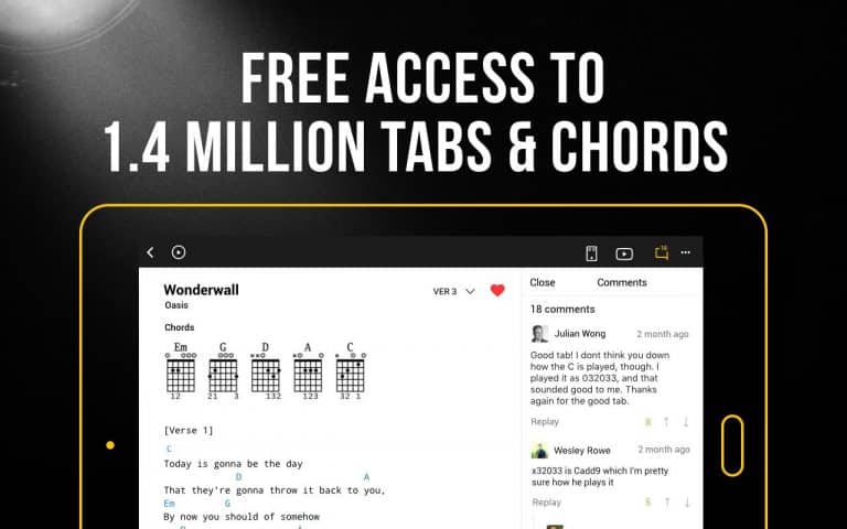guitar chord and tabs