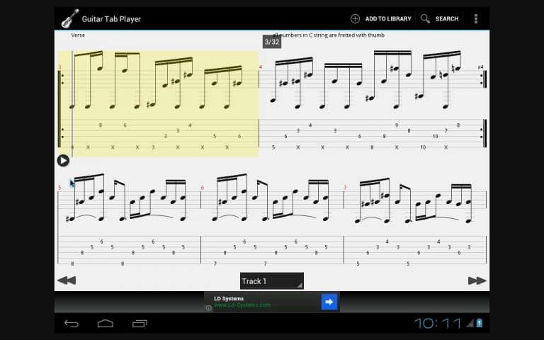 guitar tab player