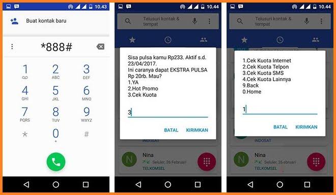 cara cek kuota telkomsel