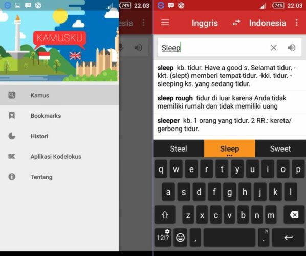 Aplikasi Kamus Bahasa Inggris Offline