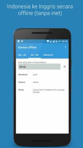 Aplikasi Kamus Bahasa Inggris Offline