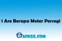 1 Are Berapa Meter Persegi