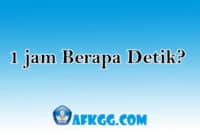1 jam berapa detik