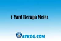1 Yard Berapa Meter