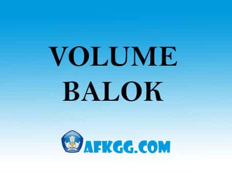 volume balok