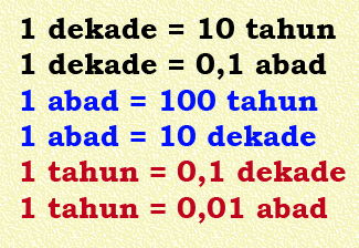 1 Dekade Berapa Tahun