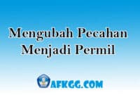 Mengubah Permil Menjadi Pecahan