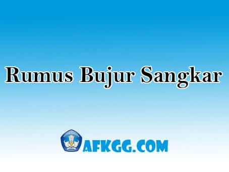 Rumus Bujur Sangkar