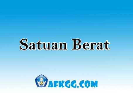 satuan berat