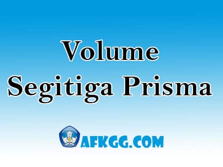 volume segitiga prisma