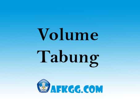 volume tabung