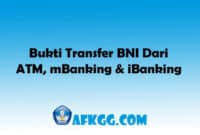 Bukti Transfer Bank BNI