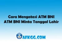 Cara Mengatasi ATM BNI Minta Tanggal Lahir