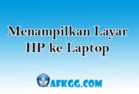 Menampilkan Layar HP ke Laptop