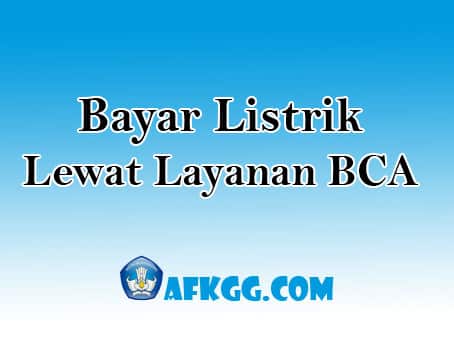 bayar listrik bca