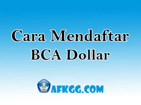 bca dollar