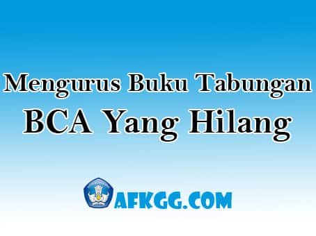 buku tabungan bca