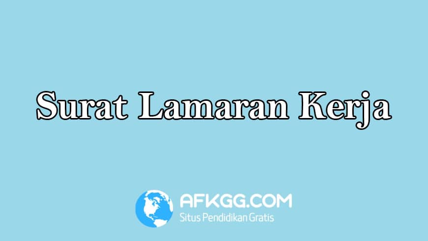 Surat Lamaran Kerja