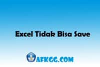 Excel Tidak Bisa Save