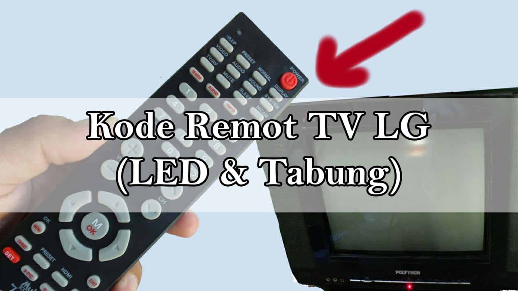 Kode Remot TV LG