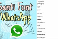 Cara mengubah gaya font di WhatsApp