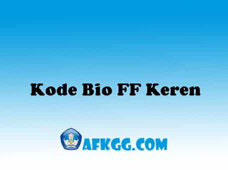 Kode Bio FF Keren