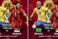 Prediksi Brasil Vs Serbia Susunan Pemain (Head to Head)