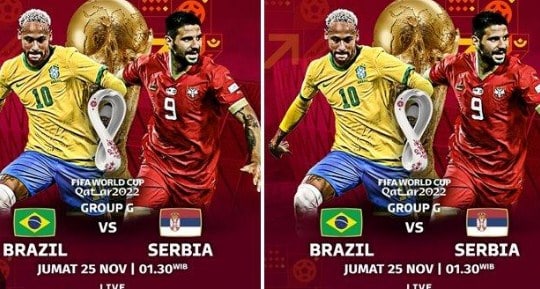 Prediksi Brasil Vs Serbia Susunan Pemain (Head to Head)